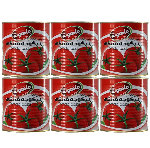 رب گوجه فرنگی ماهوند _ 800 گرم بسته 6 عددی
