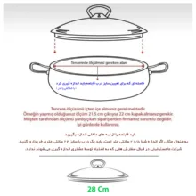 در قابلمه و تابه مدل BOMBELİ سایز 28