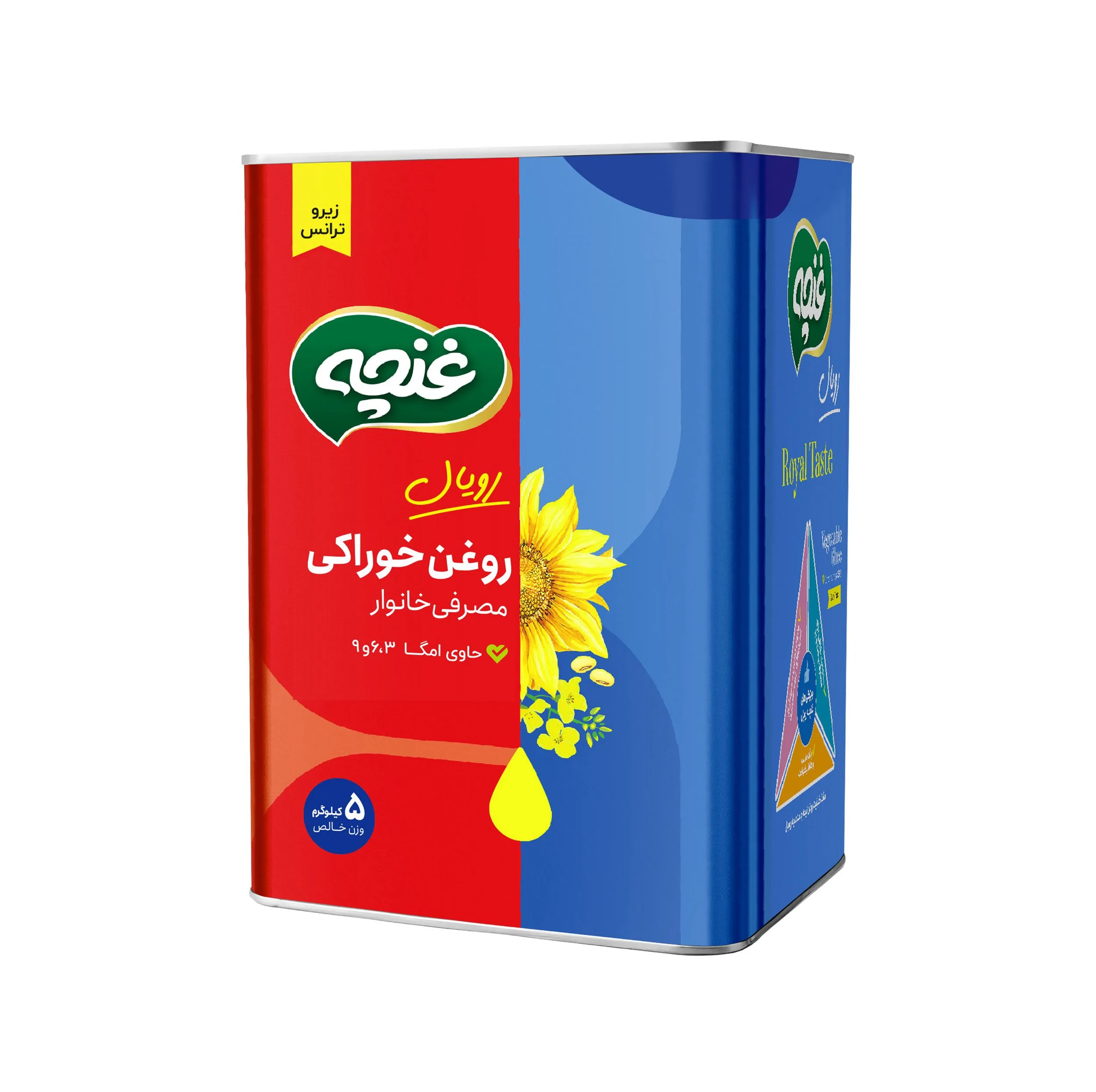 روغن جامد زیرو ترانس غنچه - 5 کیلوگرم