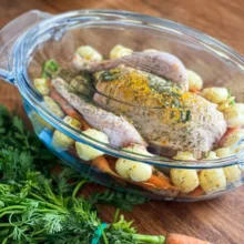ظرف پخت پیرکس مدل مرغ خوری کد 5/8L