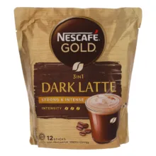 پودر قهوه فوری DARK LATTE سه در یک نسکافه بسته 12 عددی