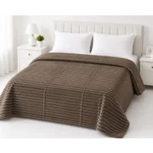 پتو مسافرتی 2 نفره مدل کرکره ایی سایز 240x220 سانتی‌متر