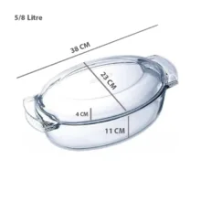 ظرف پخت پیرکس مدل مرغ خوری کد 5/8L