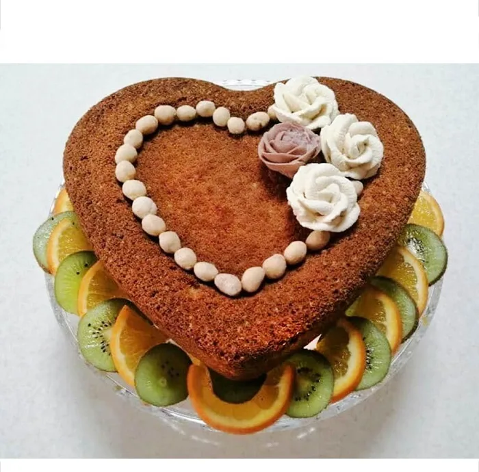 قالب ته چین به گز مدل قلب کف برجسته