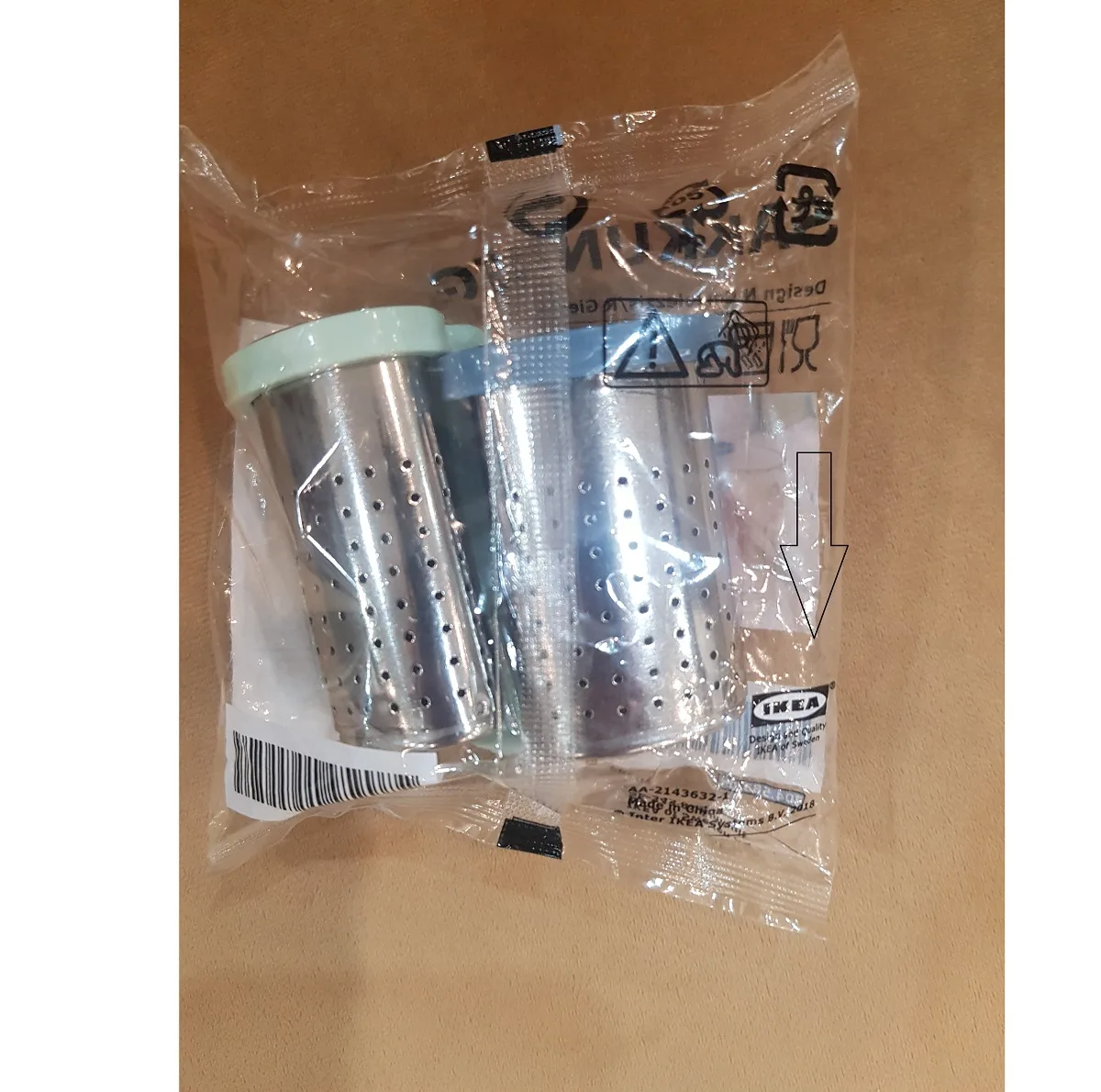 صافی چای ایکیا مدل SAKKUNNIG کد 2245 بسته 2 عددی