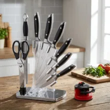 سرویس چاقو آشپزخانه 10 پارچه وینر کد W7335P به همراه چاقو تیزکن