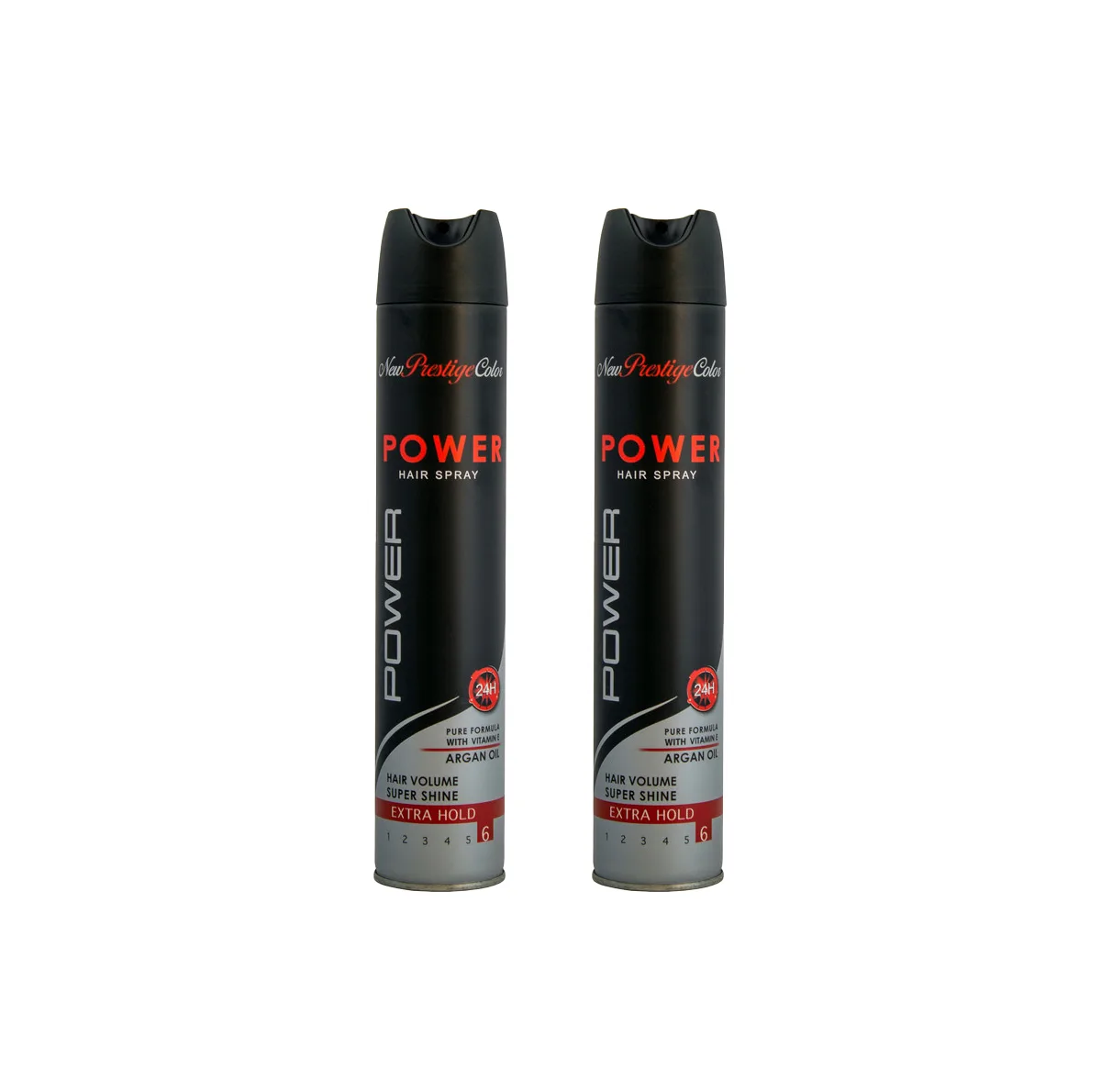 اسپری حالت دهنده مو نیو پرستیژ کالر مدل SUPER SHINE حجم 500 میلی لیتر مجموعه 2 عددی