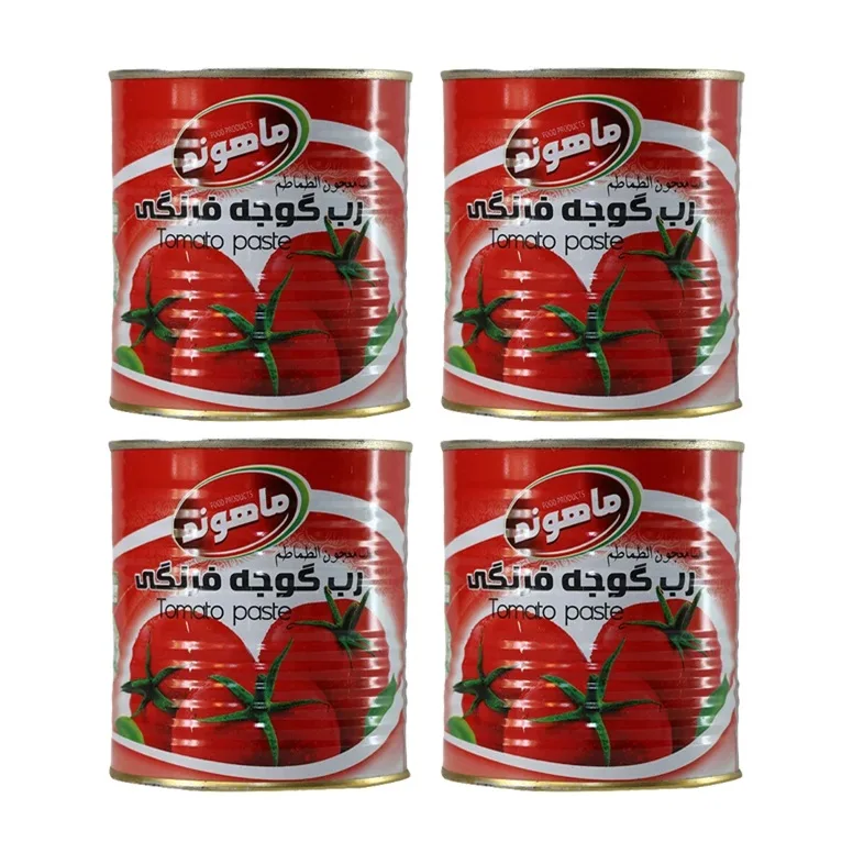 رب گوجه فرنگی ماهوند - 800 گرم مجموعه 4 عددی