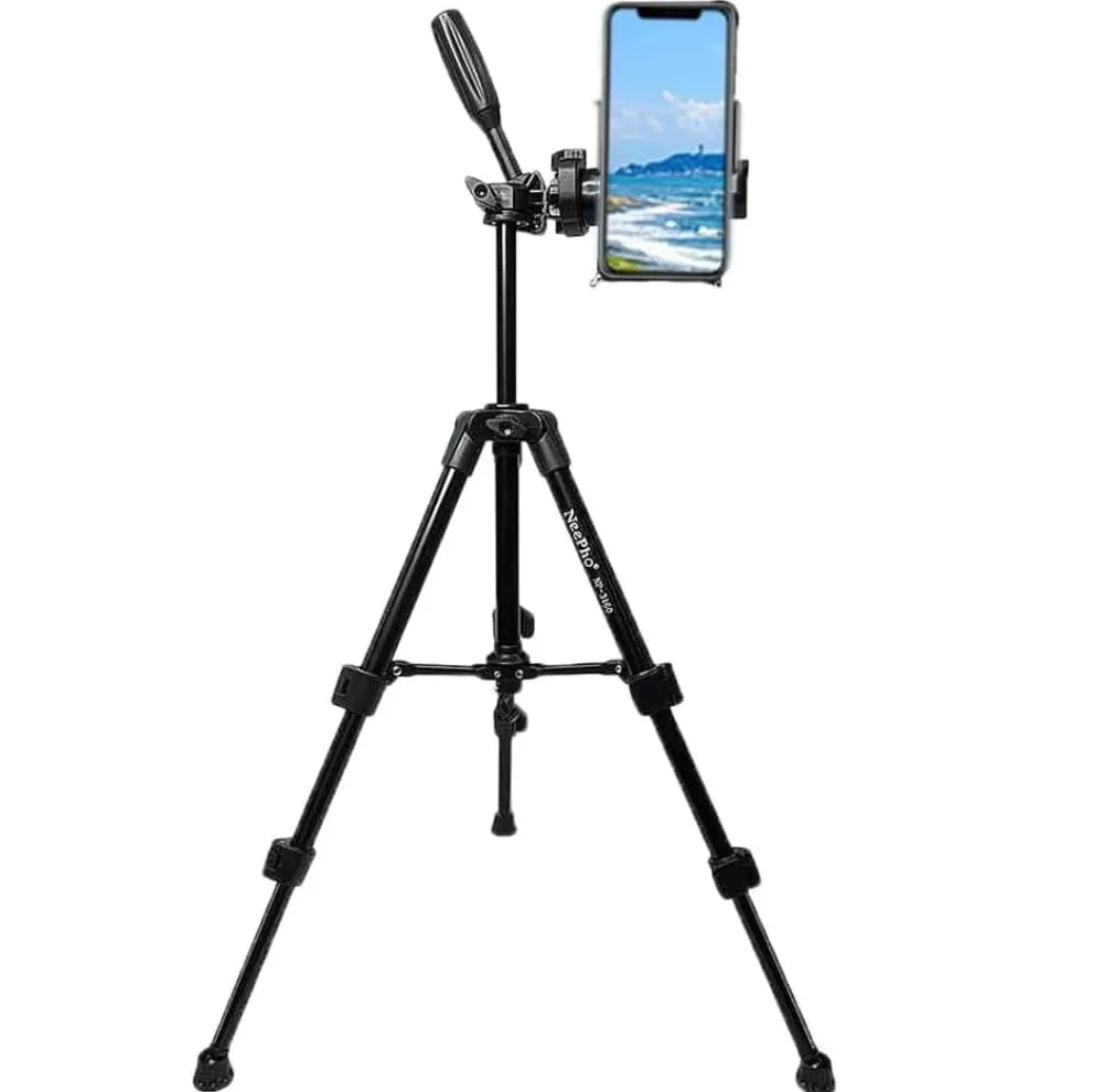 سه پایه دوربین نیفو مدل NP-3180 با حداکثر ارتفاع 150 سانتیمتر