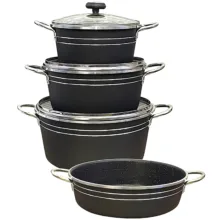 سرویس قابلمه و تابه گرانیتی 7 پارچه مدل Geranita