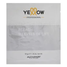 پودر دکلره یلو مدل 9Levels of lift وزن 50 گرم رنگ سفید