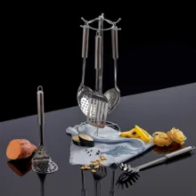 سرویس کفگیر و ملاقه 7 پارچه کاراجا مدل Chef