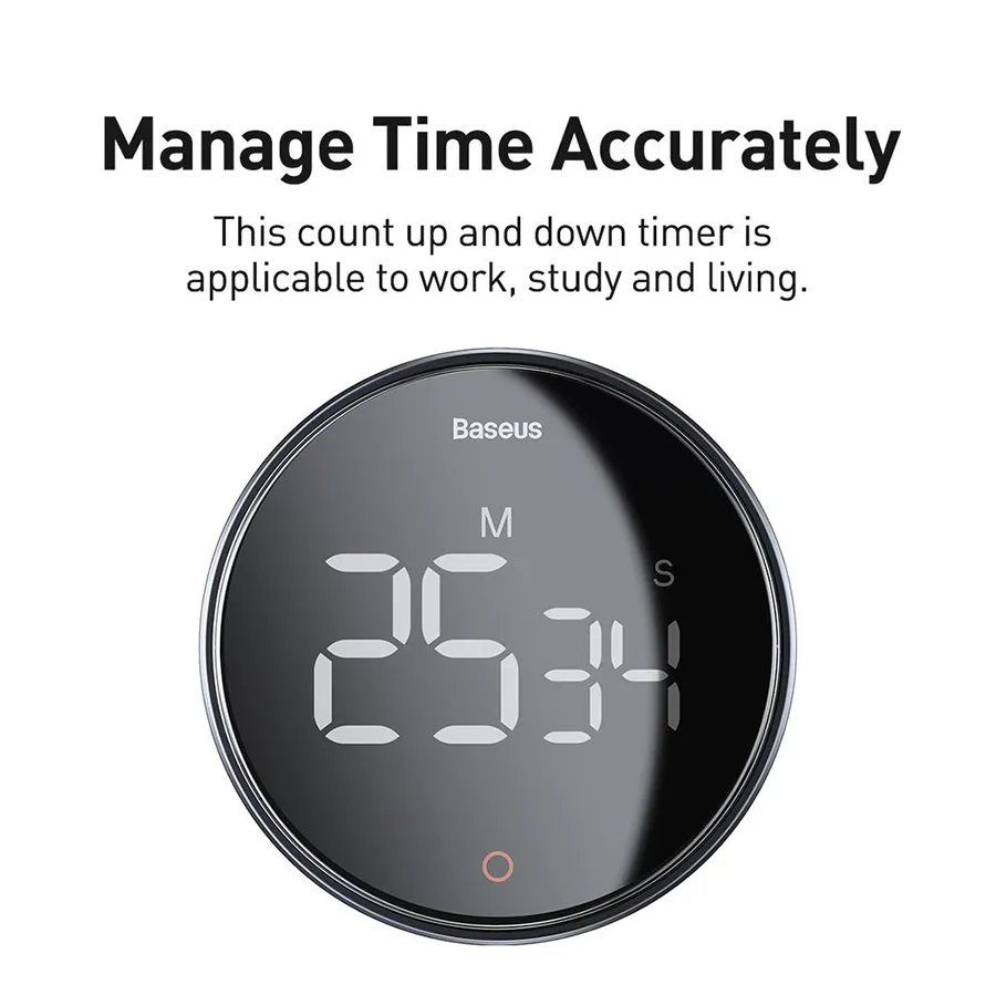 زمان‌ سنج آشپزخانه باسئوس مدل FMDS Timer Pro