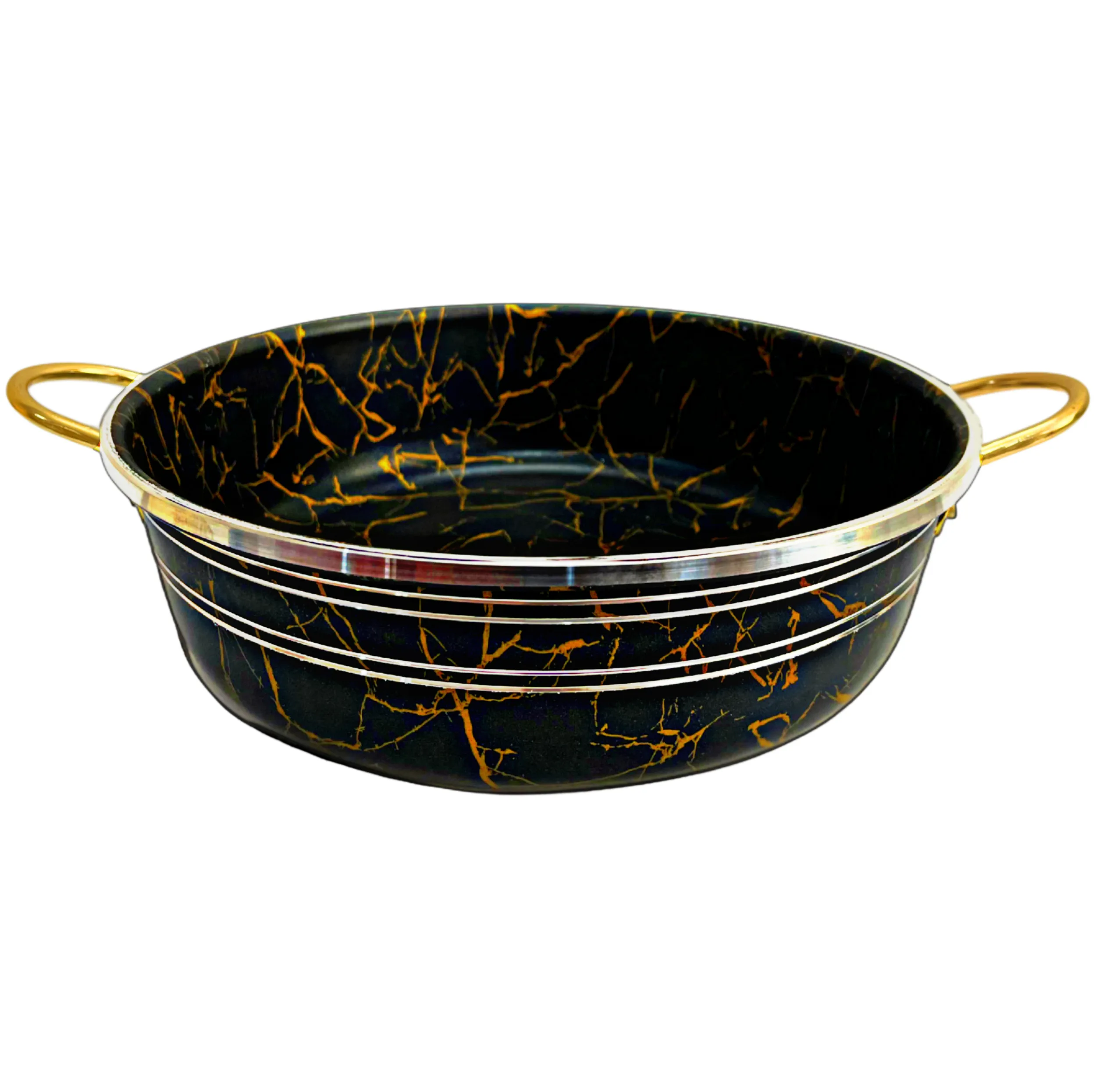 سرویس قابلمه و تابه گرانیتی 7 پارچه مدل marble