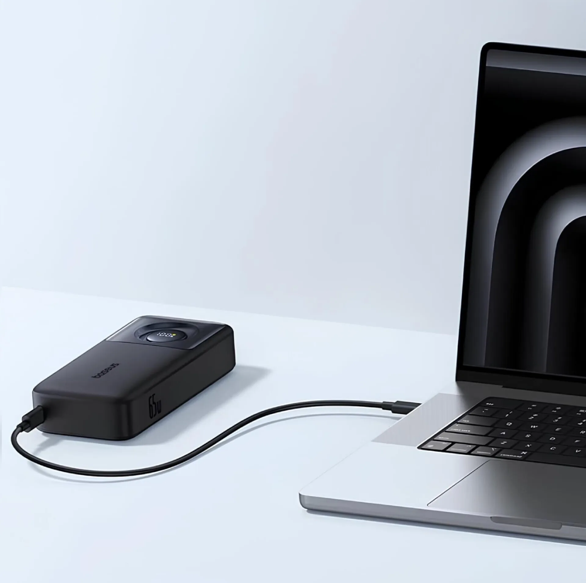پاوربانک بیسوس مدل Free2Pull 65W ظرفیت 20000 میلی آمپر ساعت به همراه کابل USB-C