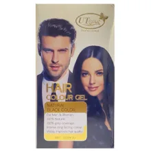 ژل رنگ مو اتوپیا مدل 2X حجم 600 میلی لیتر رنگ مشکی بسته 2 عددی