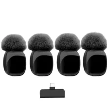 میکروفون یقه ای مدل KS12 PRO با درگاه اتصال تایپ سی مجموعه 4 عددی