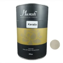 پودر دکلره مانش مدل keratin وزن 500 گرم رنگ الماسی
