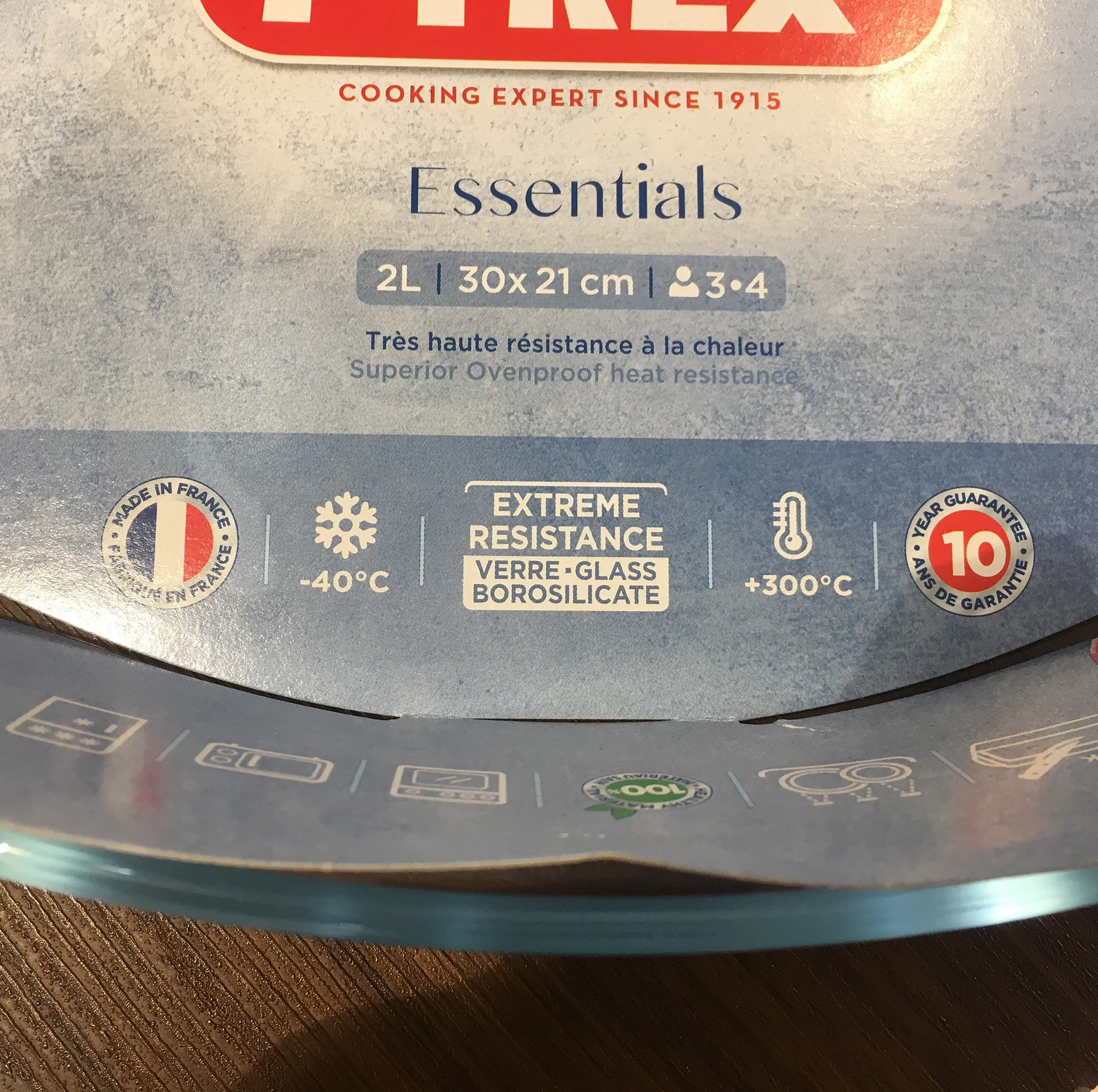 ظرف پخت پیرکس سری Essentials مدل بیضی کد 345