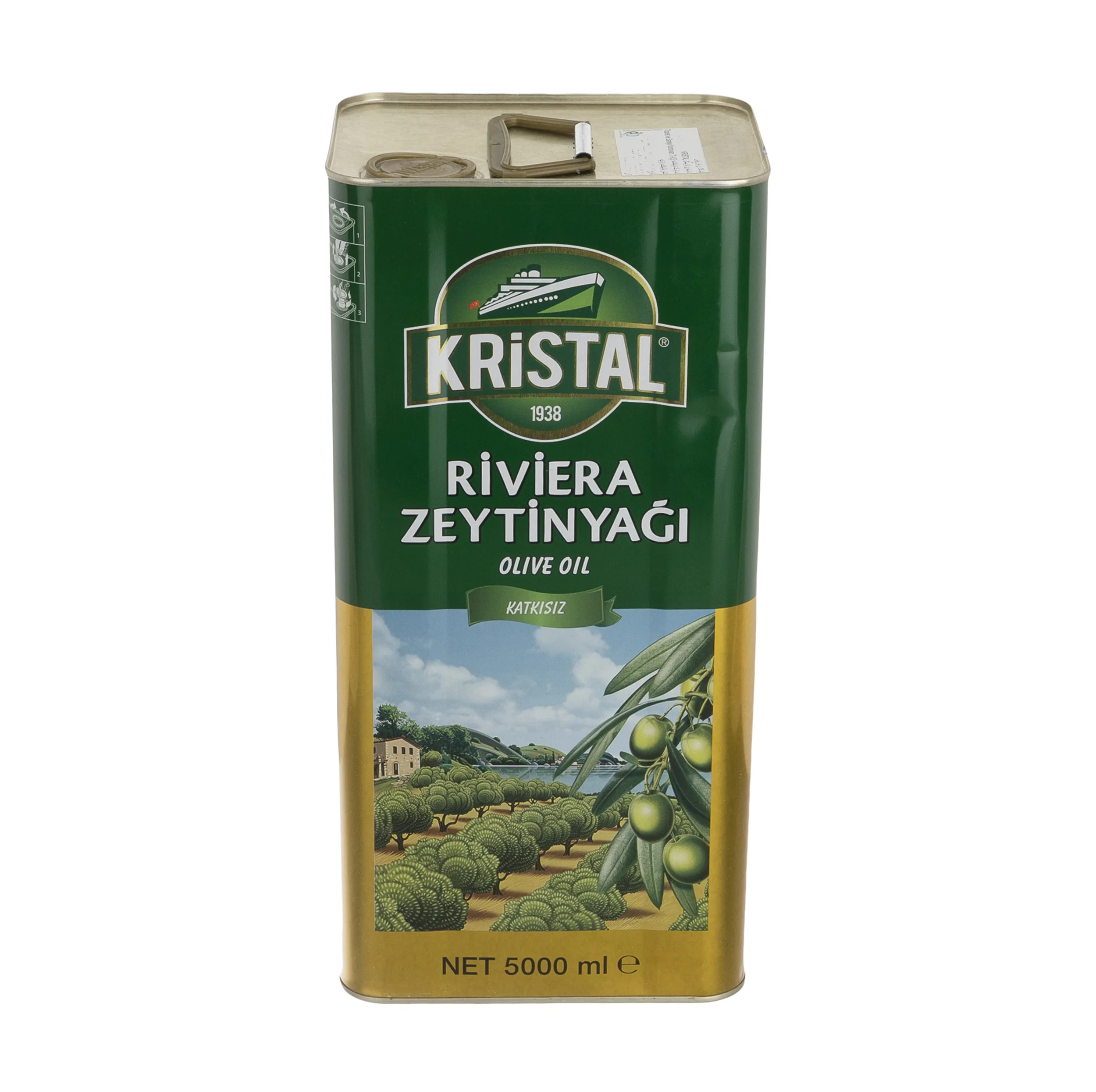 روغن زیتون بکر کریستال - 5 لیتر