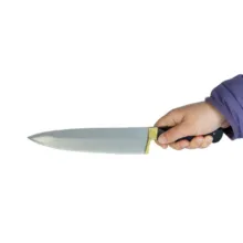 چاقو آشپزخانه با تیغه استیل و با دسته فولاد، پلاستیک مدل 4 زنجان کد za65866599