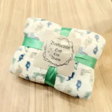 پتو مسافرتی 1 نفره مدل فیل و زرافه سایز 200x160 سانتی‌متر
