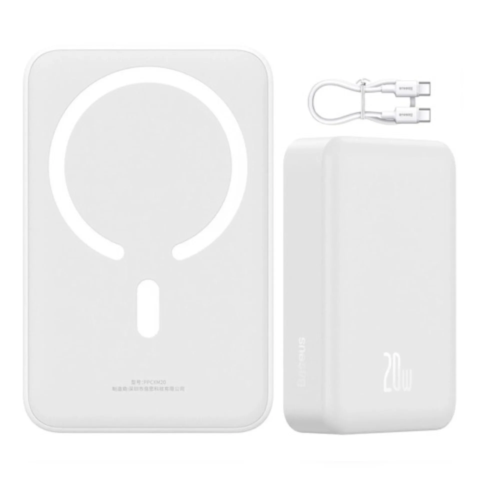 پاوربانک بیسوس مدل MAGNETIC MINI 20W ظرفیت 20000 میلی آمپر ساعت