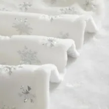پتو مسافرتی 1 نفره مدل دونه برفی سایز 200x160 سانتی‌متر