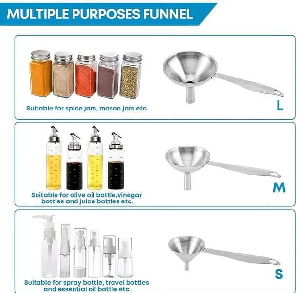 قیف مدل MYAZ KITCHEN TOOLS مجموعه 3 عددی