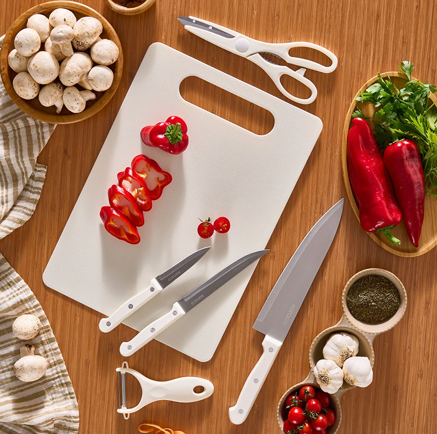 سرویس چاقو 5 پارچه کاراجا مدل SHARP
