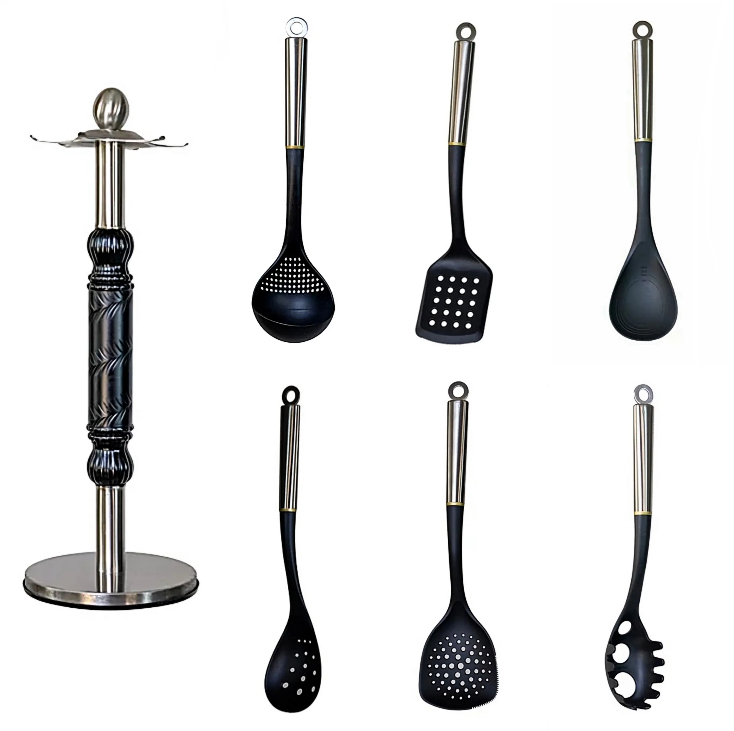 سرویس کفگیر و ملاقه تفلون ۷ پارچه کد 7PCS