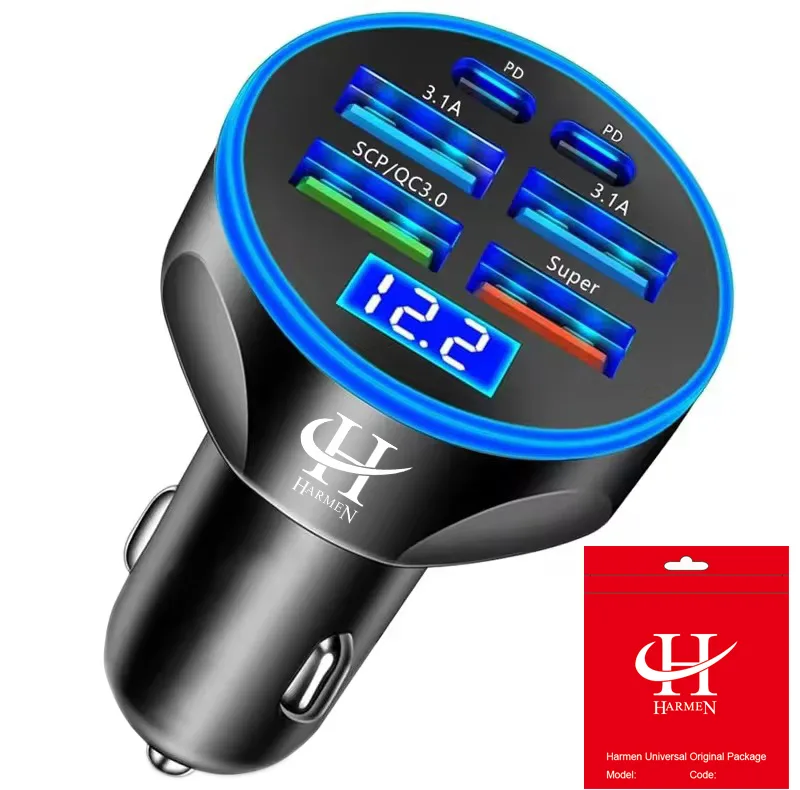 شارژر فندکی 66 وات هارمن مدل PD6QC3FST