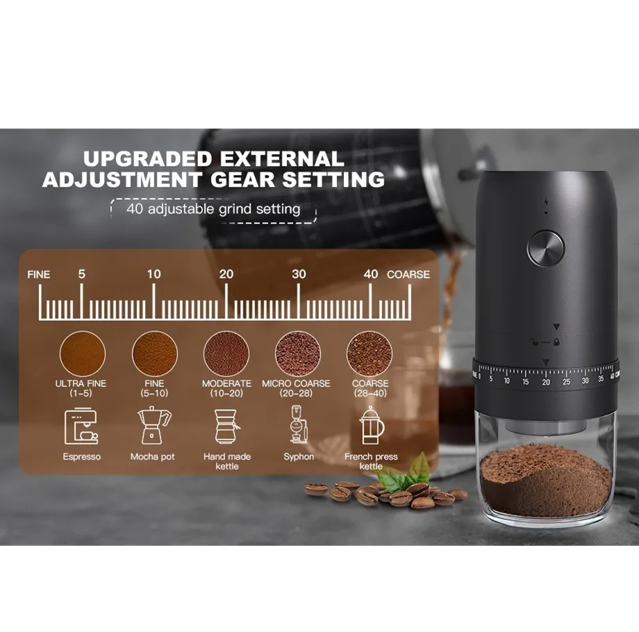 آسیاب قهوه مدل شارژی Electric Coffee Grinder