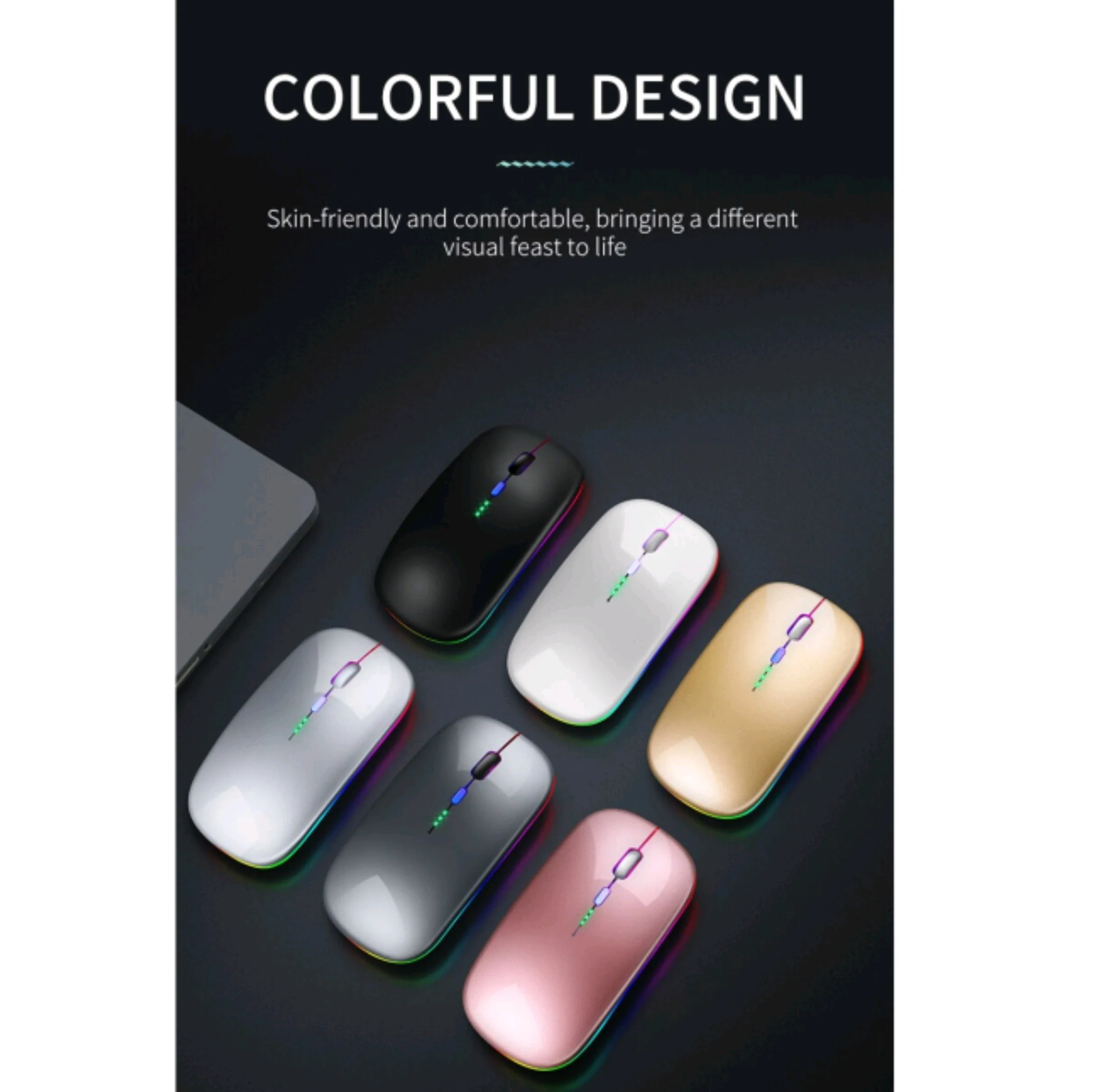 ماوس بی سیم مدل Silent RGB