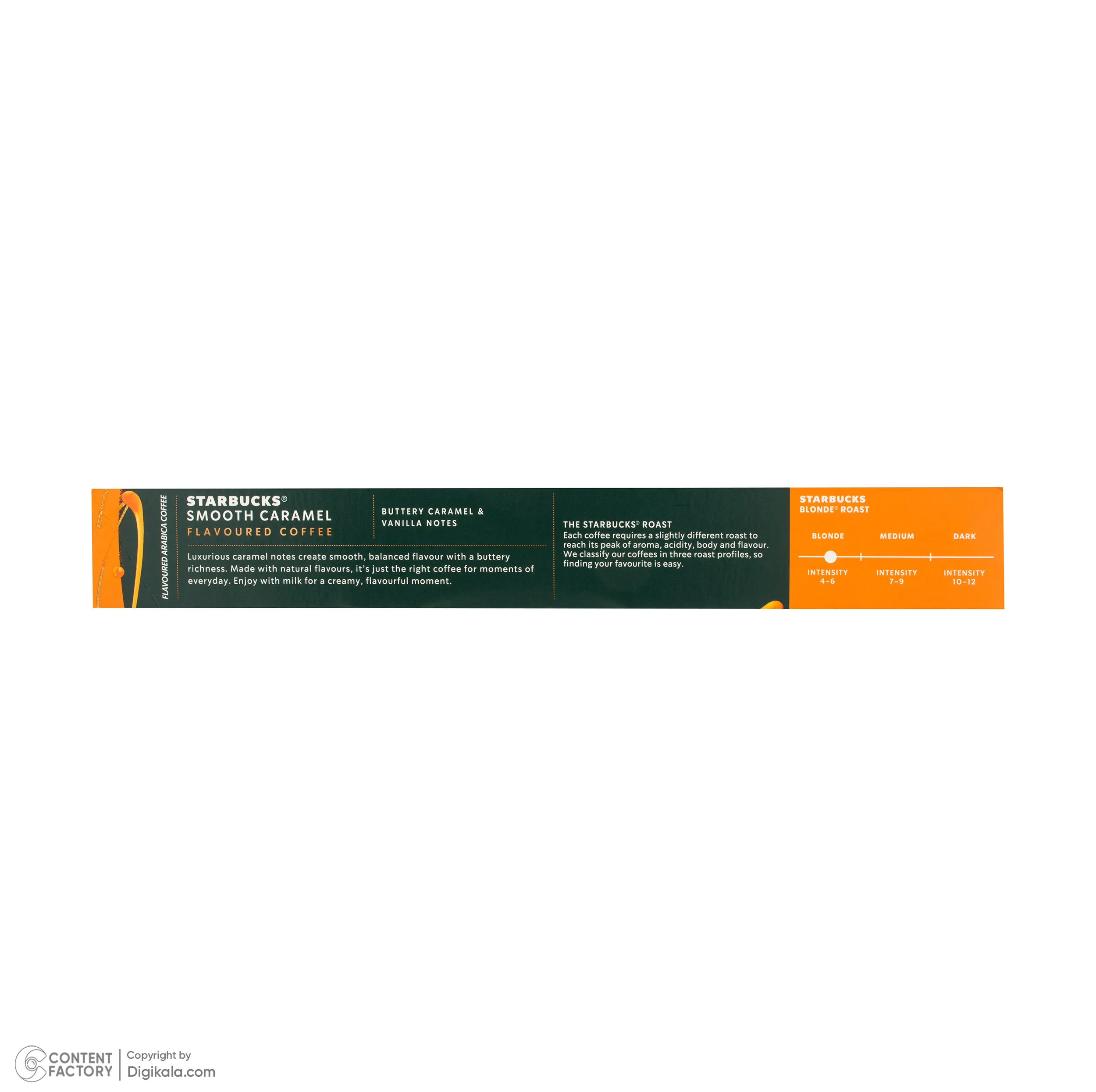 کپسول قهوه Smooth caramel استارباکس - 51 گرم بسته 10 عددی