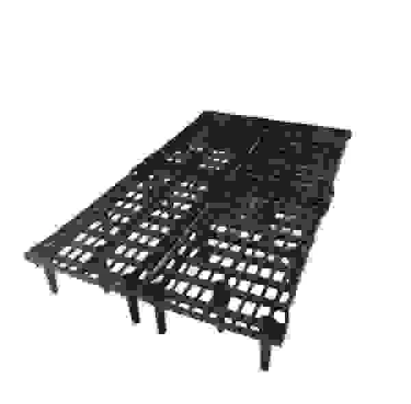 کفی تختخواب یک نفره پلیمری مدل پایه بلند p120 سایز 120×200 سانتی متر