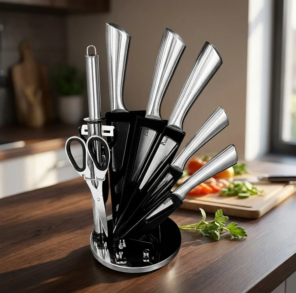 سرویس چاقو آشپزخانه 8 پارچه پارادایس مدل HS-1000