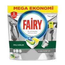 قرص ماشین ظرفشویی فیری مدل (MEGA EKONOMI)Platinum بسته 96 عددی