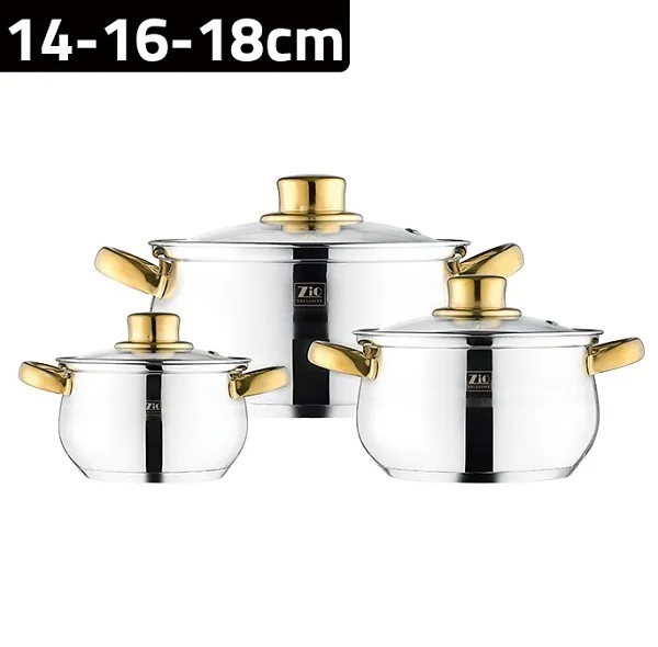 سرویس قابلمه شش پارچه زیو مدل Z-1118