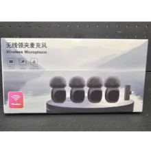میکروفون یقه ای مدل KS12 PRO با درگاه اتصال تایپ سی مجموعه 4 عددی