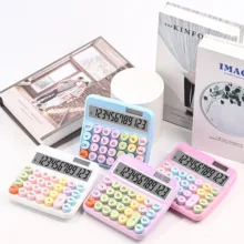 ماشین حساب رومیزی مدل خورشیدی پاستلی کد 2278