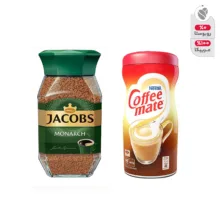 قهوه فوری مونارک جاکوبز – 190 گرم و کافی میت نستله – 400 گرم