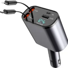 شارژر فندکی 120 وات مدل 4IN1
