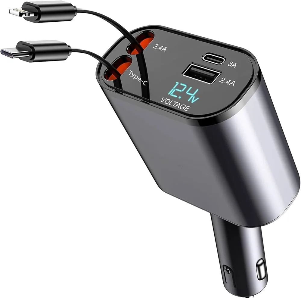 شارژر فندکی 120 وات مدل 4IN1
