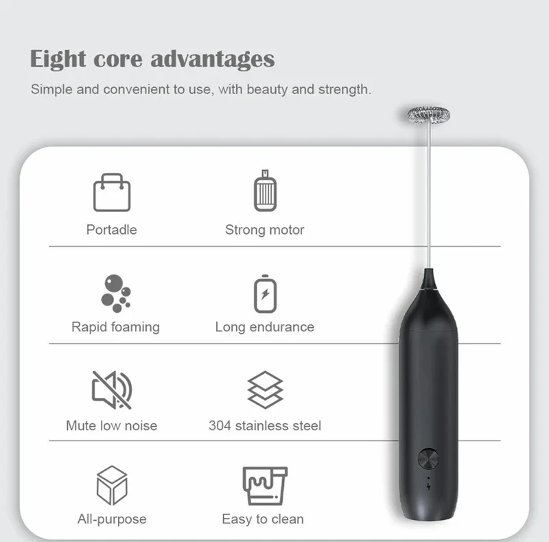 همزن شیر مدل Electric Milk Frother Rechargeable