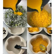 قالب ته چین به گز مدل گل