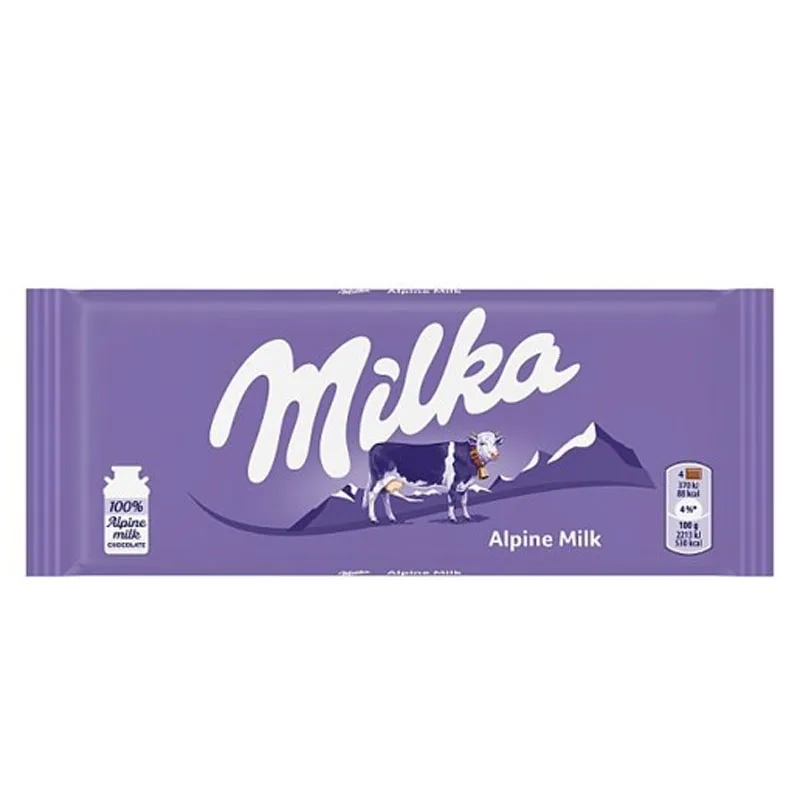 شکلات شیری alpine milk میلکا - 100 گرم