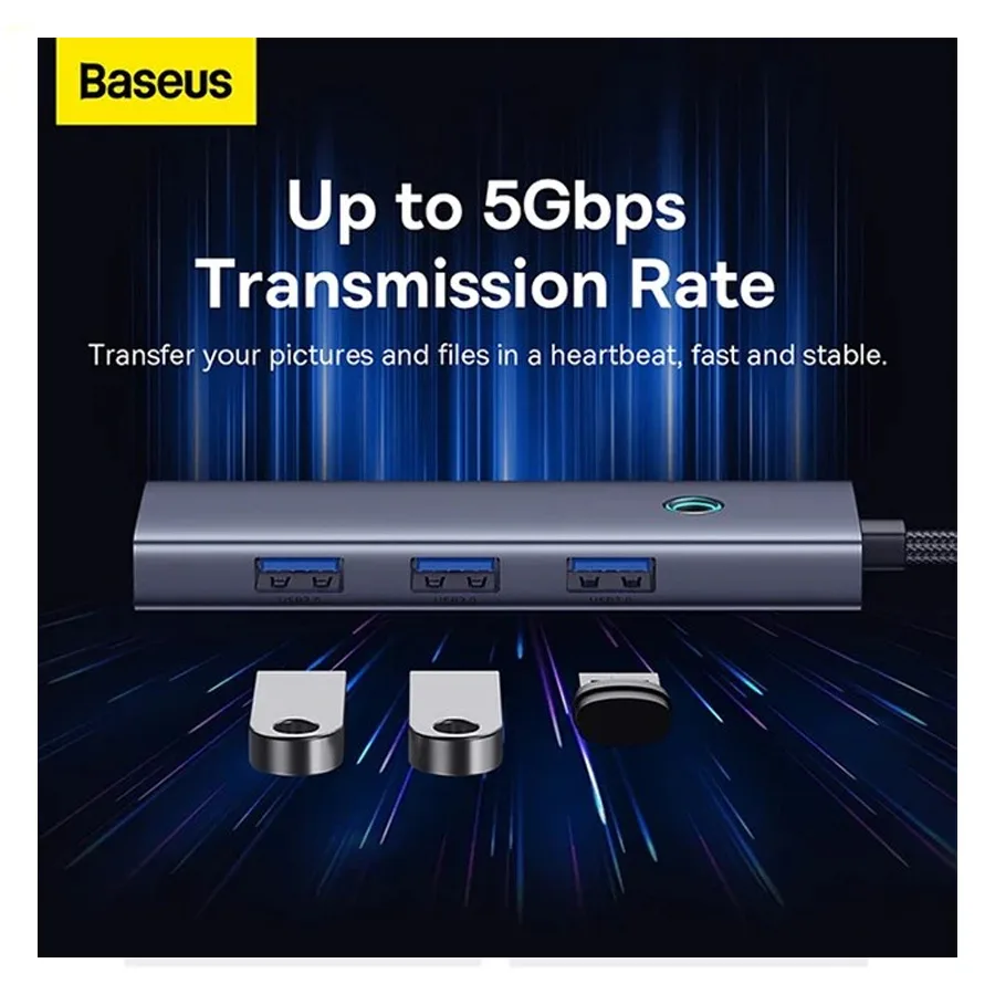 هاب 4 پورت USB-C بیسوس مدل B0005280A813