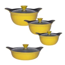 سرویس قابلمه گرانیتی 8 پارچه پارتینگ مدل p120