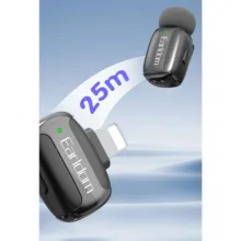 ست میکروفن بی سیم ارلدام مدل ET-MC16L با درگاه لایتنینگ